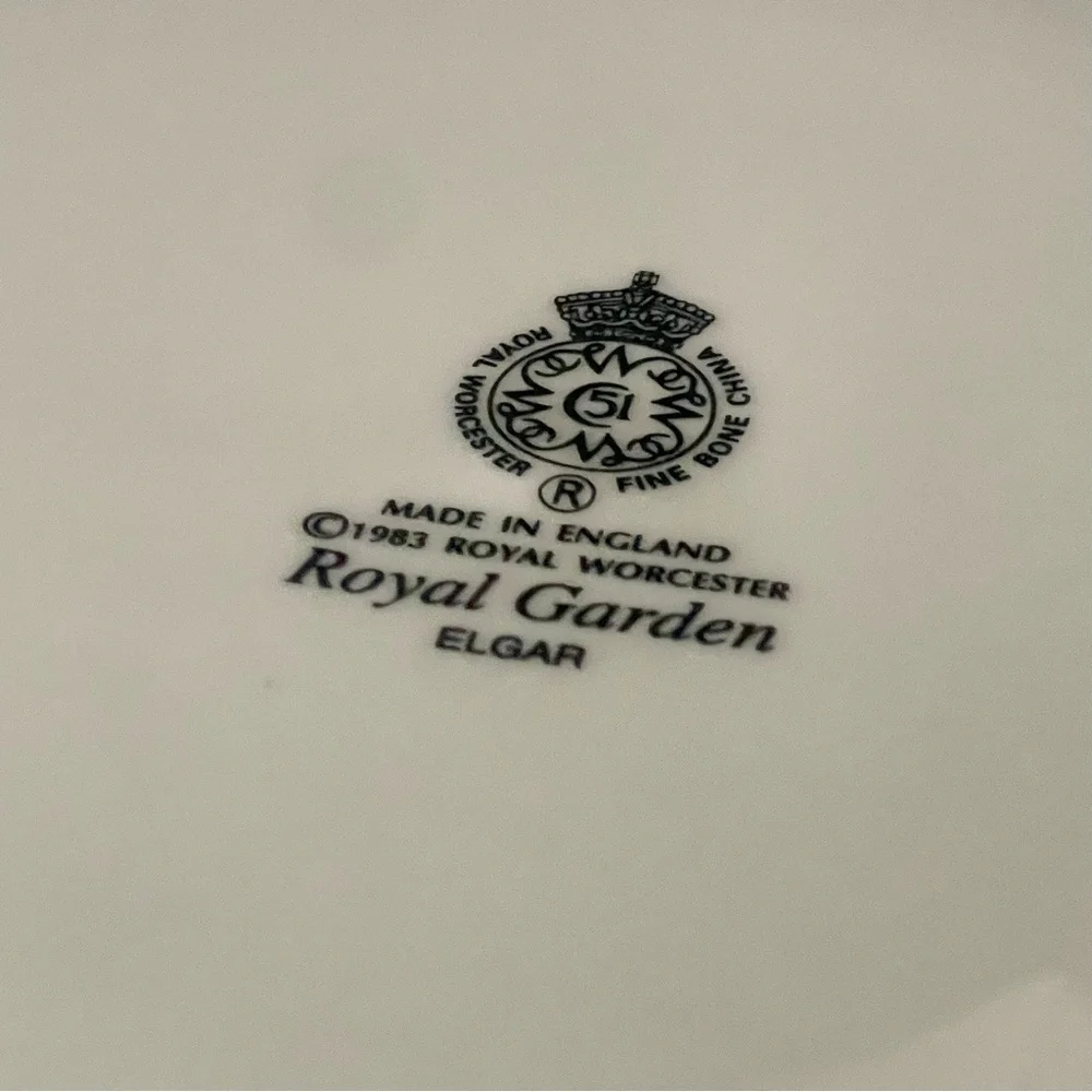 Royal Garden Cake Plate by Royal Worcester